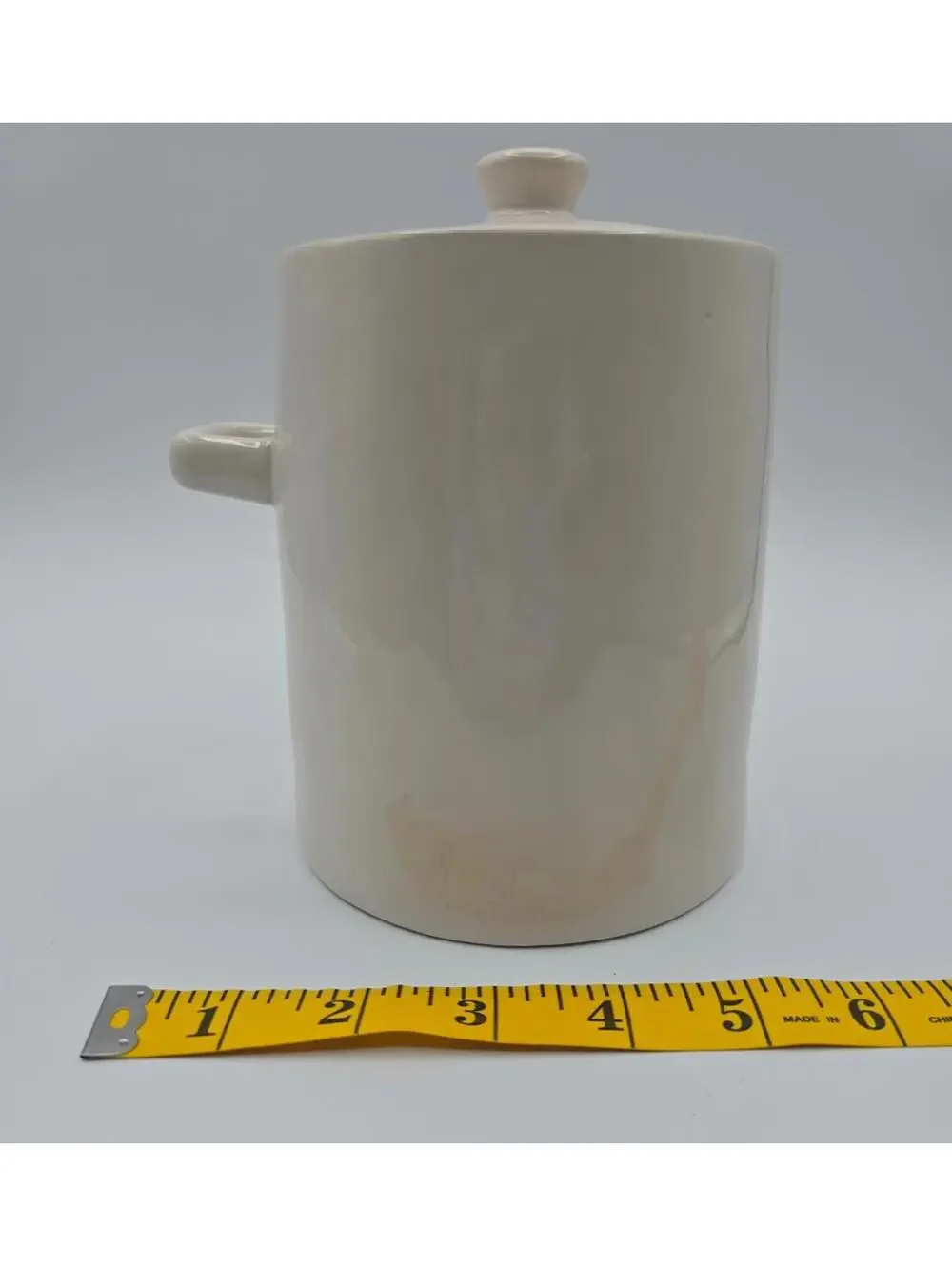 Rae Dunn White and Black COFFEE Canister w Lid Artisan Magenta Farmhouse Jar